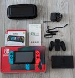Nintendo Switch Compleet, Ophalen of Verzenden, Zo goed als nieuw, Met 2 controllers, Switch Original