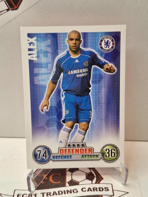 Alex - Chelsea - Topps Match Attax 2007/2008, Verzamelen, Sportartikelen en Voetbal, Zo goed als nieuw, Poster, Plaatje of Sticker
