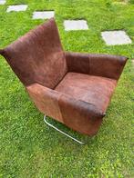 2 luchtig ogende relaxte fauteuils, merk Jess, Huis en Inrichting, Fauteuils, Ophalen, Gebruikt, 75 tot 100 cm, Leer