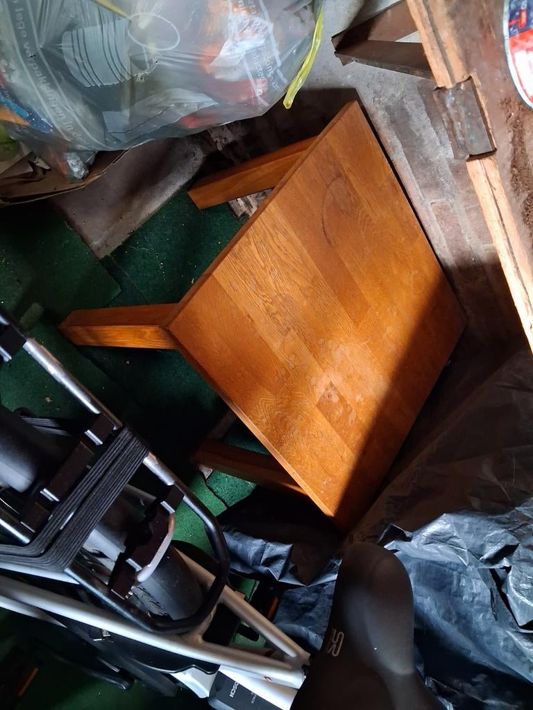 Tafeltje hout, Ophalen