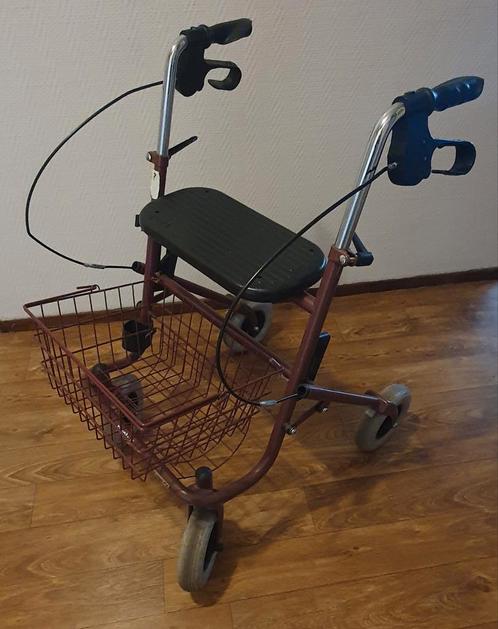 Premis Provo Rollator (kleur bordeaux rood / aubergine), Diversen, Rollators, Gebruikt, Ophalen