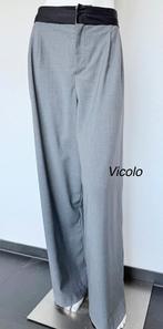 VICOLO MADE IN ITALY PANTALON, GRIJS, M, (NEW €190)💖💖💖, Kleding | Dames, Broeken en Pantalons, Maat 38/40 (M), Ophalen of Verzenden