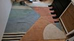 Modern geometrisch vloerkleed, Ophalen, 150 tot 200 cm, Vierkant, Crème