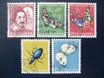 Postzegels Zwitserland 1956 Pro Juventute vlinders - cw 13,-, Ophalen of Verzenden, Gestempeld