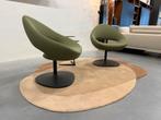 2 Nieuw Artifort Shark Lounge Draaifauteuils Groen stoel, Nieuw, 75 tot 100 cm, Ophalen of Verzenden, Stof