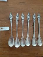 6 zware zilveren lepeltjes.  Appel peer., Antiek en Kunst, Ophalen of Verzenden