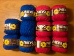 Vintage Phildar Camargue 315 Wol - Blauw & Rood, Ophalen of Verzenden, Nieuw, Breien of Haken, Wol of Garen