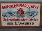 Gulpener Bierbrouwery, originele zeefdruk op spaanplaat, Antiek en Kunst, Kunst | Litho's en Zeefdrukken, Verzenden