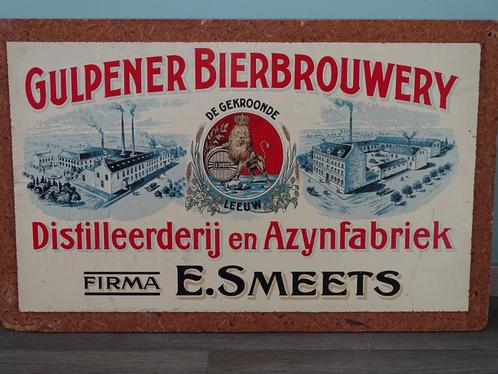 Gulpener Bierbrouwery, originele zeefdruk op spaanplaat, Antiek en Kunst, Kunst | Litho's en Zeefdrukken, Verzenden