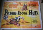 Posse from hell filmposter (1961) met Audie Murphy., Verzenden, Deurposter of groter, Rechthoekig Liggend, Zo goed als nieuw