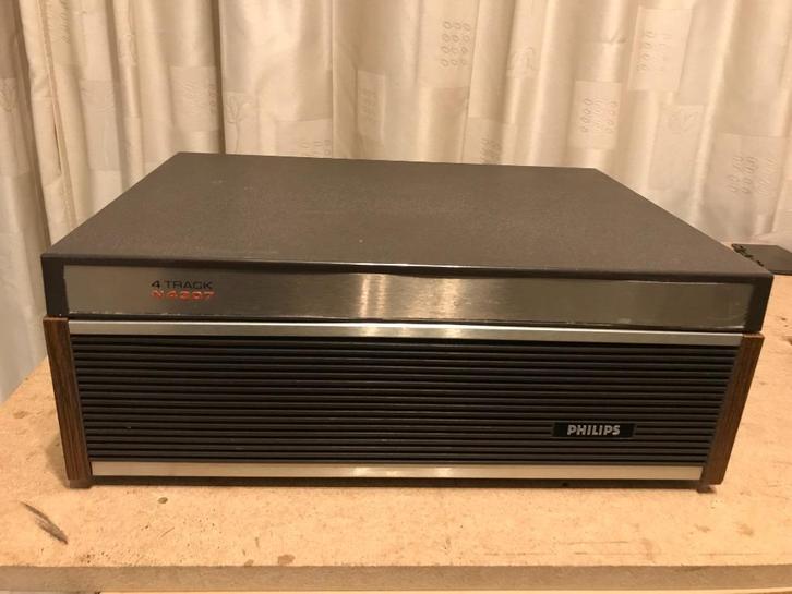 Philips N4307 bandrecorder, nostalgie voor de liefhebber!, Audio, Tv en Foto, Bandrecorders, Bandrecorder, Met stofkap, Met banden
