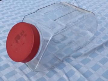 glazen voorraadpot glas winkelpot vintage stapelpot snoeppot
