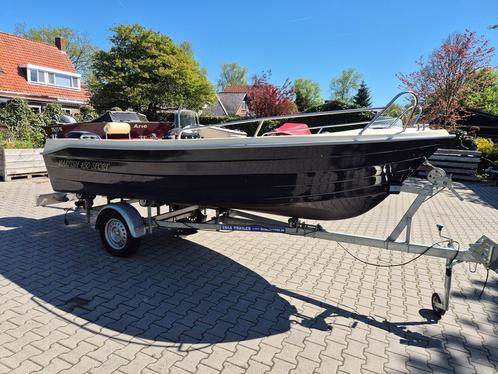 Marfish 450 Sport met 15 pk 4-tact Tohatsa, Watersport en Boten, Vis- en Consoleboten, Gebruikt