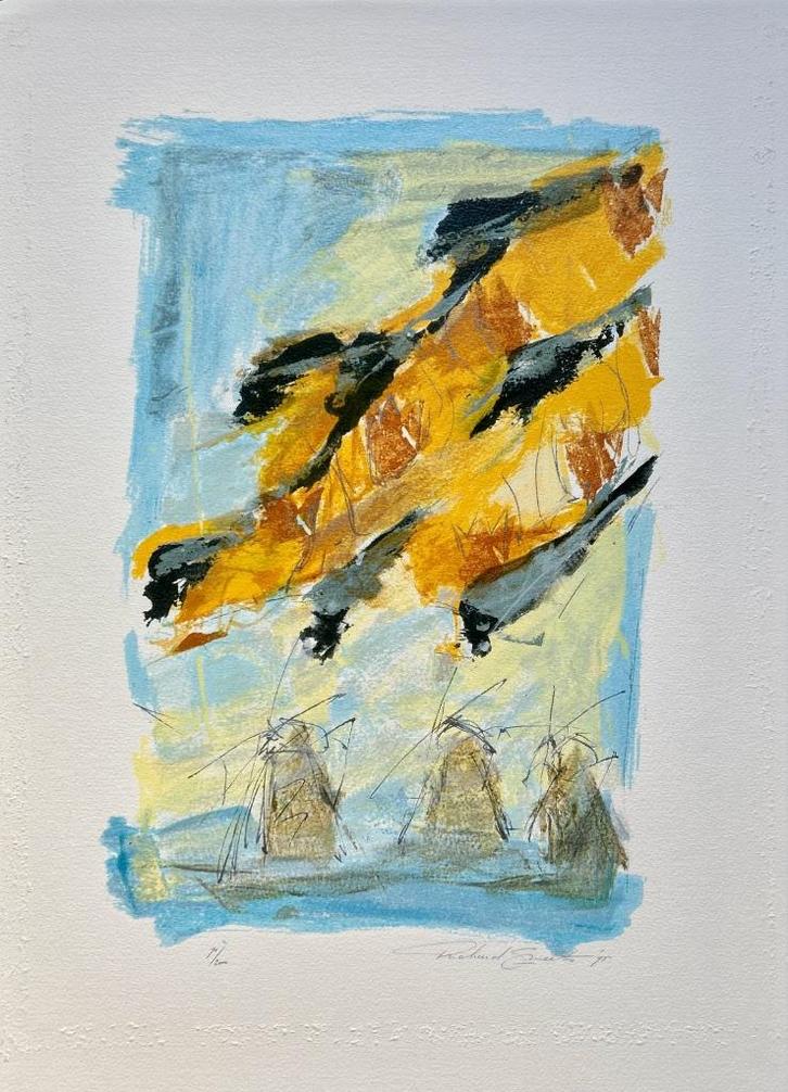 Zeefdruk Richard Smeets, Antiek en Kunst, Kunst | Litho's en Zeefdrukken, Ophalen of Verzenden