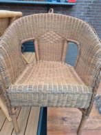 Rieten stoel, Ophalen, Gebruikt, Bruin, Eén