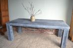 Prachtige grote houten tafel 220x98x78, 200 cm of meer, 50 tot 100 cm, Rechthoekig, Zo goed als nieuw