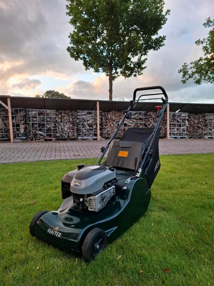 Hayter 48 Autodrive, Tuin en Terras, Grasmaaiers, Gebruikt, Benzine-grasmaaier, 40 t/m 49 cm, Cirkelmaaier, Opvangzak, Ophalen