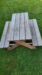 Tuinhouten kinderpicknicktafel in prima staat., Ophalen, Zo goed als nieuw, Rechthoekig, Kinderpicknicktafel