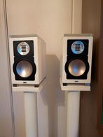 ELAC BS 182 luidsprekers met NorStone Stands. Als Nieuw!, Zo goed als nieuw, 60 tot 120 watt, Front, Rear of Stereo speakers, Ophalen