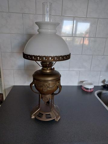 Antieke Vintage Olielamp - 58cm beschikbaar voor biedingen