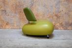 ZGANieuw! groene leren Leolux Pallone design fauteuil, Huis en Inrichting, Fauteuils, Leolux, Leolux, Design, 75 tot 100 cm