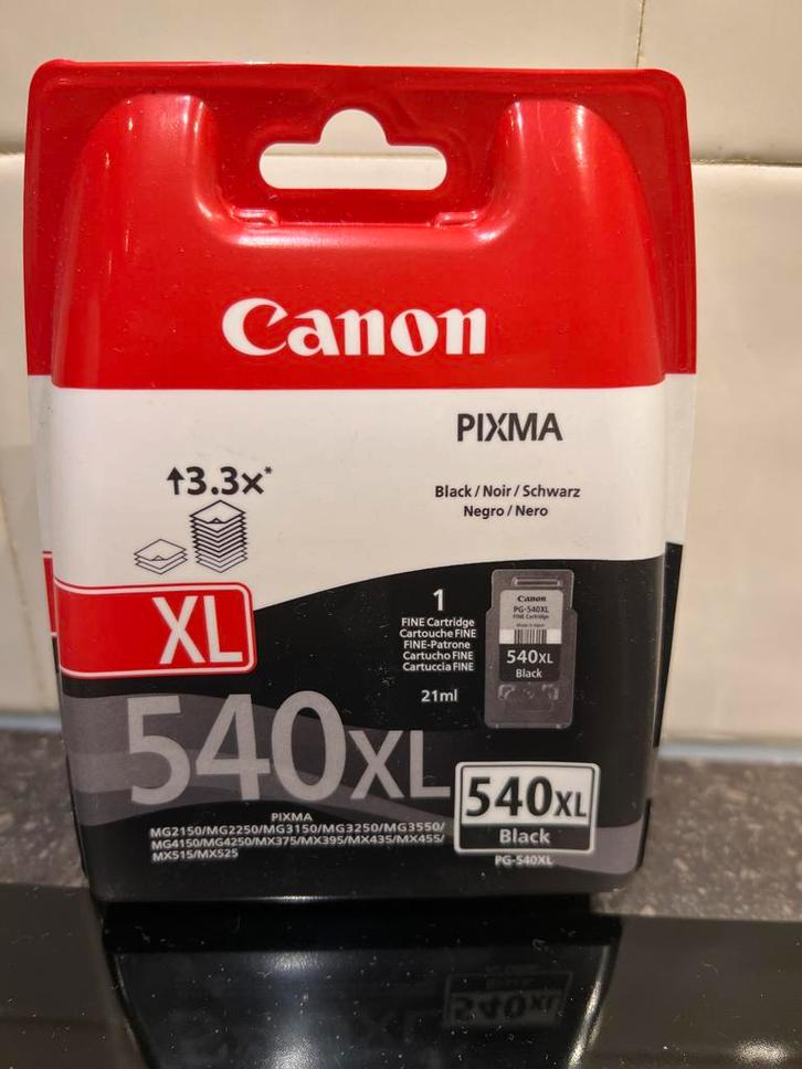 Canon 540 XL Zwart - Nieuw in Verpakking, Computers en Software, Printerbenodigdheden, Nieuw, Cartridge, Ophalen of Verzenden