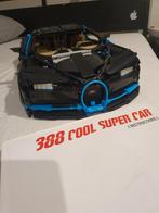 Modelbouw Sportwagen Bugatti Chrion Zwart 3000+ stukjes, Overige merken, Auto, Groter dan 1:32, Ophalen of Verzenden