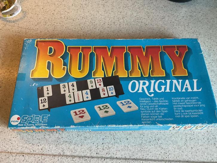 Rummy Rummikub Original, Hobby en Vrije tijd, Gezelschapsspellen | Bordspellen, Gebruikt, Ophalen of Verzenden
