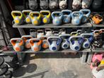 Rek met kettlebells 4 x 4-6-8-12 kg kettlebell, Ophalen, Gebruikt, Kettlebells, Incl rek
