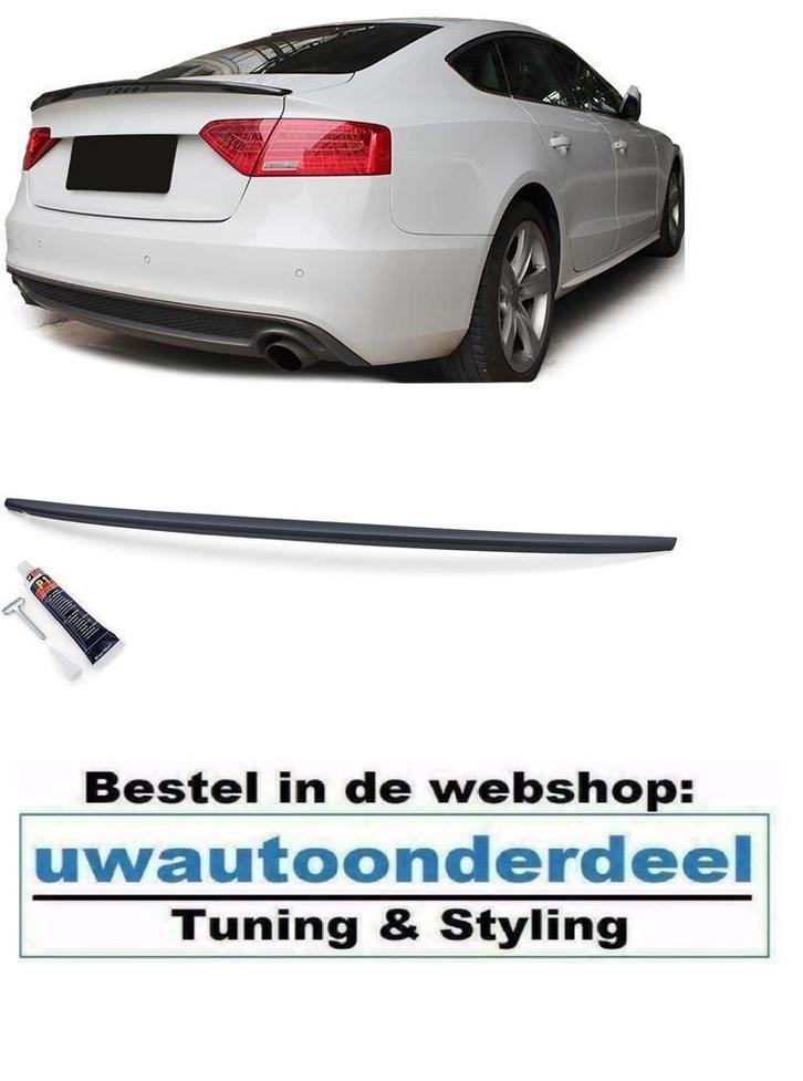 Spoiler Achterklep Mat Zwart Voor Audi A5 8T S5 RS5 Styling, Auto diversen, Tuning en Styling, Verzenden