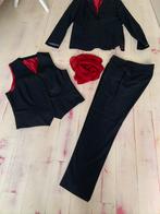 Dames kostuum persu 4 delig  antraciet zgan, Ophalen of Verzenden, Zo goed als nieuw, Maat 46/48 (XL) of groter, Rood
