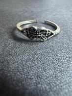 Zilverkleurige vlinder ring, Sieraden, Tassen en Uiterlijk, Ringen, Zo goed als nieuw, Dame, Zilver, IJzer of Staal
