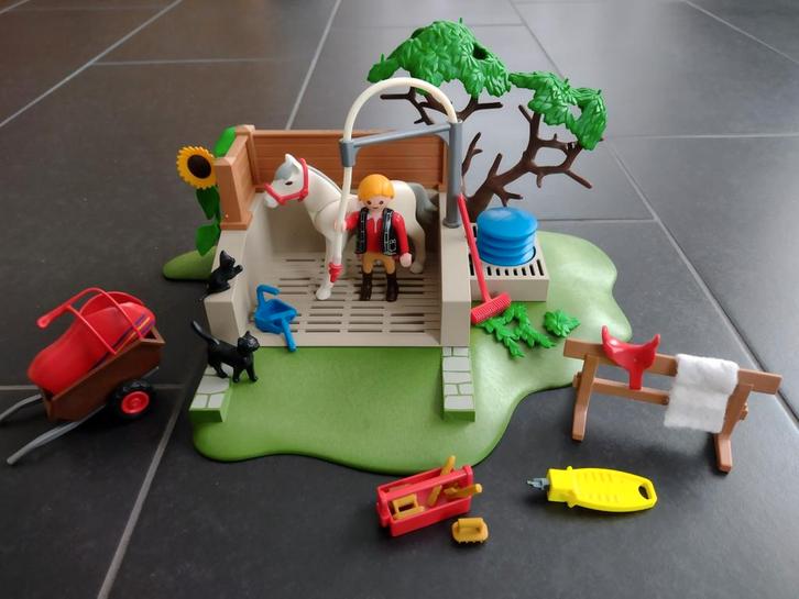2 Playmobil paardensets 4193 paarden wasbox & 70699 = nieuw, Kinderen en Baby's, Speelgoed | Playmobil, Zo goed als nieuw, Complete set