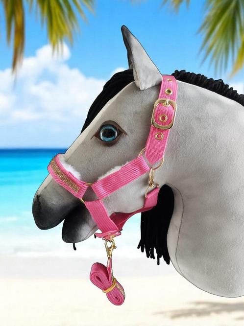 Dubbel verstelbaar hobbyhorse halster zacht onderlegd, Hobby en Vrije tijd, Overige Hobby en Vrije tijd, Nieuw, Ophalen of Verzenden