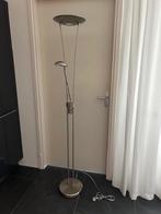 Staande lamp RVS halogeen dimbaar, Huis en Inrichting, Lampen | Vloerlampen, Ophalen, Zo goed als nieuw, Metaal, 150 tot 200 cm