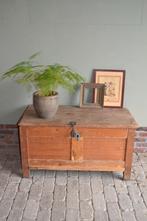 Prachtige antieke grenen houten dekenkist, tv kist,tv meubel