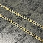 14k gouden ketting massief schakel valkenoog, Ophalen of Verzenden, Nieuw, Goud