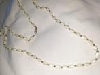 Parelmoer en zilveren ketting 85 cm lang, Sieraden, Tassen en Uiterlijk, Kettingen, Ophalen of Verzenden, Zo goed als nieuw, Zilver