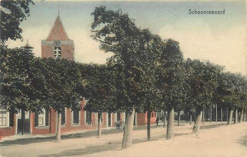 (304-041-037) Schoonrewoerd Bomenlaan, Huizen, Kerk, Verzamelen, Ansichtkaarten | Nederland, Utrecht, Verzenden