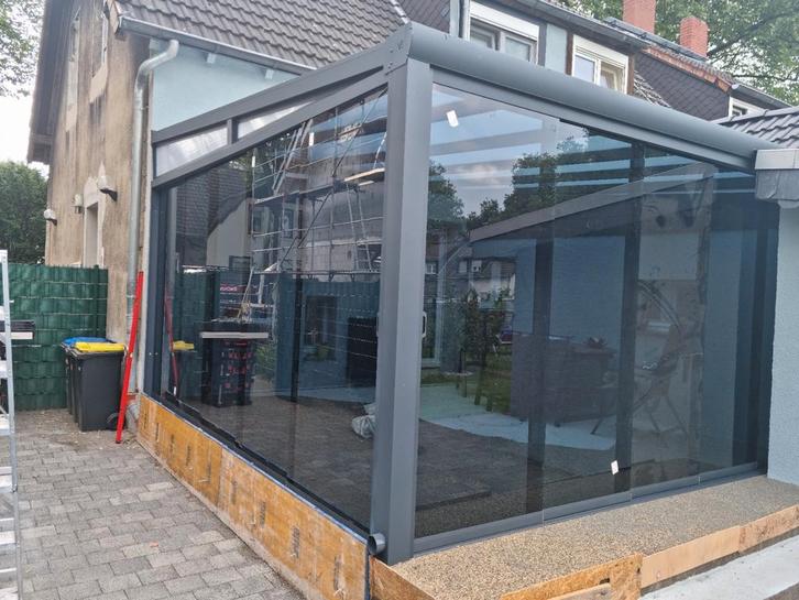 Veranda,Glazenschuifwanden, overkapping, schuifpui, carport,, Tuin en Terras, Overkappingen, Zo goed als nieuw, Veranda, Ophalen of Verzenden