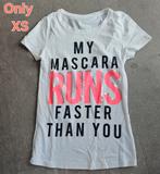 Sportshirt - Only XS, Kleding | Dames, T-shirts, Only, Wit, Ophalen of Verzenden, Zo goed als nieuw