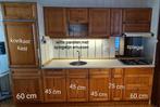 Complete keuken incl. gasstel - Zelf demonteren!, Ophalen, Gebruikt, Bruin, Enkelwandige keuken