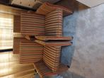Tka 6 kuipstoelen op wieltjes, Ophalen, Gebruikt, Wit