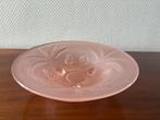 Art Deco glazen schaal in roze persglas., Antiek en Kunst, Antiek | Glas en Kristal, Ophalen of Verzenden