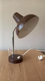 Vintage bureaulamp Hema bruin, Minder dan 50 cm, Ophalen of Verzenden, Metaal, Zo goed als nieuw