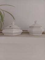 Vintage Keramiek Koektrommel - Delfts Wit, Antiek en Kunst, Antiek | Keramiek en Aardewerk, Ophalen of Verzenden