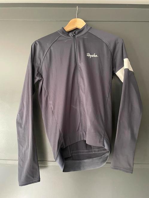 Rapha Jersey LS, navy, maat S, in nette staat, Fietsen en Brommers, Fietsaccessoires | Fietskleding, Zo goed als nieuw, Bovenkleding