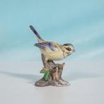 Vintage porseleinen vogelbeeldje pimpelmees l bleu tit bird, Verzamelen, Gebruikt, Ophalen of Verzenden
