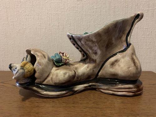 Oude Schoen met Muis of Rat van Porselein (NIEUW), Antiek en Kunst, Antiek | Porselein, Verzenden