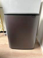 Brabantia Bo Touch Bin 60L Platinum – Ongebruikt, 50 tot 75 cm, Nieuw, 40 liter of meer, Ophalen of Verzenden